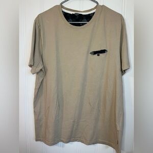 Men's Short Sleeve Crewneck T-Shirt in Beige